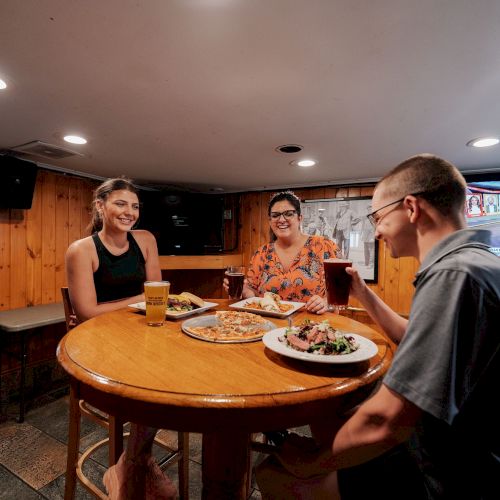 Boundary Waters Sports Bar & Grill offers a relaxed atmosphere similar to that of any welcoming sports bar.