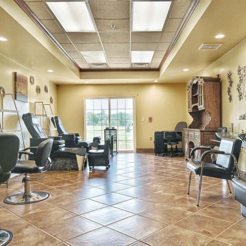 On-site VIVID Colour Hair Salon for all your salon needs.