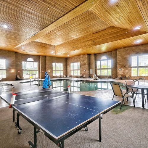 Our indoor pool and hot tub are perfect for a relaxing swim or for family fun.